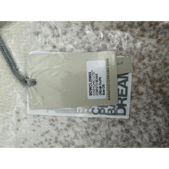 Barefoot Dreams CozyChic Lite Confetti Beanie Cream Taupe One Size NWT - Picture 2 of 5